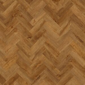 Carved Oak in Small Parquet