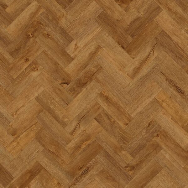 Carved Oak in Small Parquet Carved Oak in Small Parquet